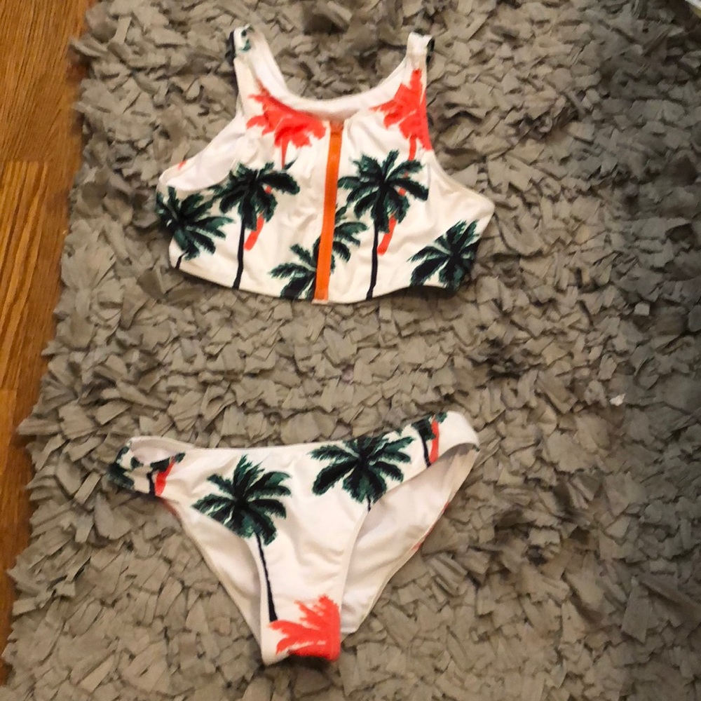 Palm tree bathing suit